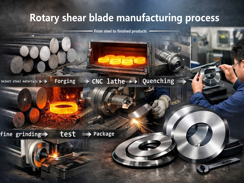 Herstellungsprozess von Rotationsscherenklingen: Vom Rohstahl zum fertigen Produkt
