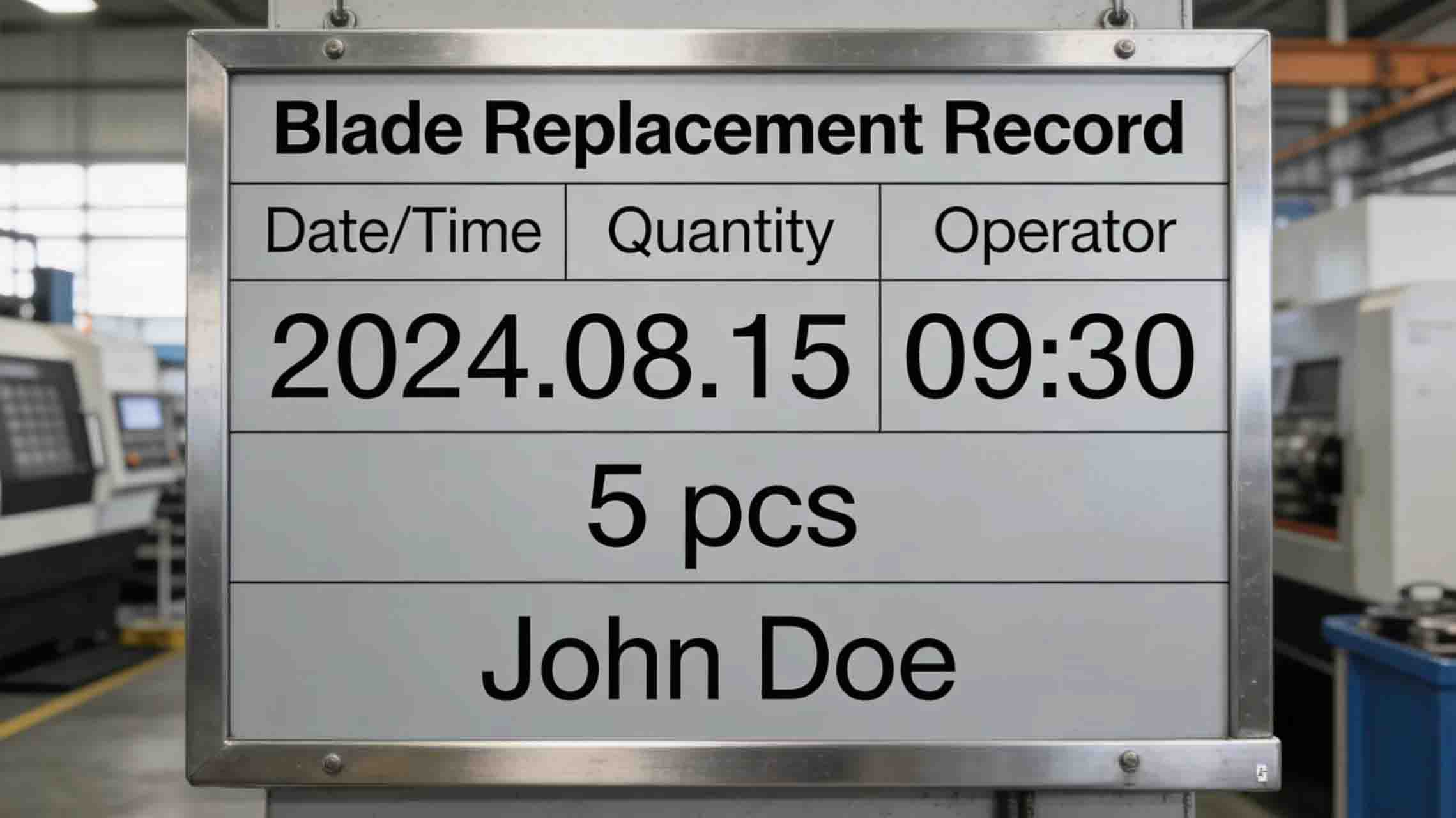 Precision machine blades