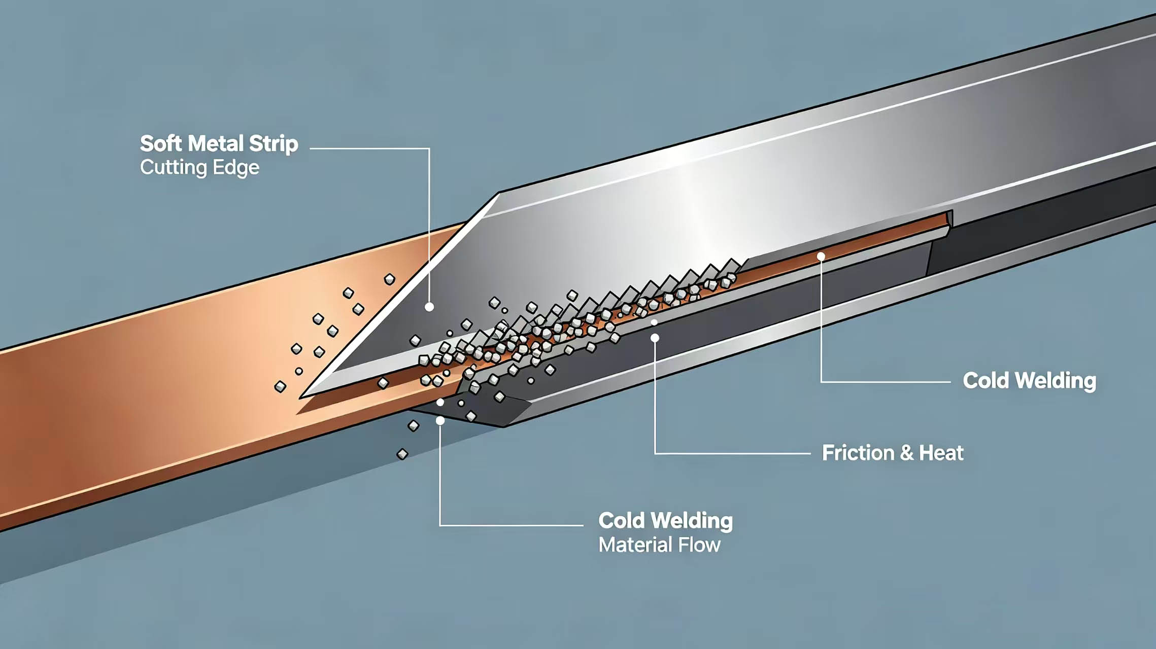 Sticking mechanism diagram